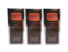 3 PACK - Coty Musk for men 1.4 oz Cologne Spray NIB AUTHENTIC