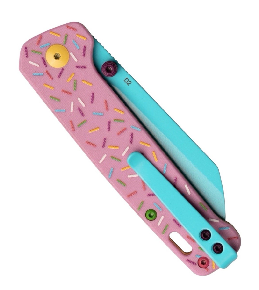 QSP Blade HQ Exclusive Dessert Warrior Penguin - Pink Sprinkle G10