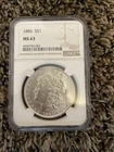 1886 Morgan Silver Dollar Coin NGC MS64