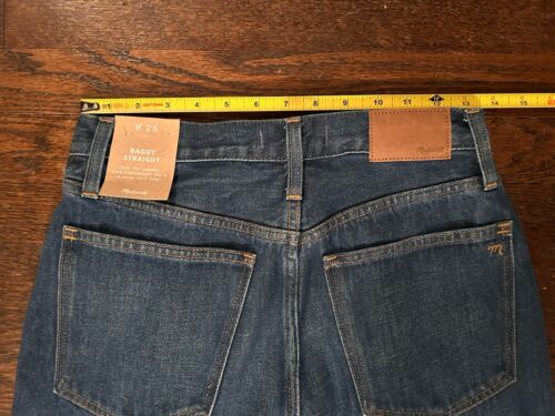 Madewell Baggy Straight Jeans Damen Gr. 26 in Dark Worn Indigo Wash Neu mit Etikett - Bild 7 von 10