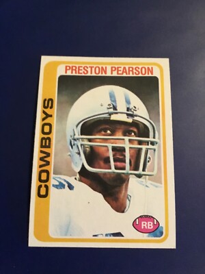1978 Topps # 445 PRESTON PEARSON Dallas Cowboys Football Card NM