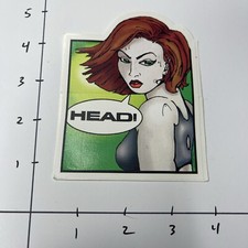 Vintage Head Sportswear Sticker Winter Sports Ski Snowboard