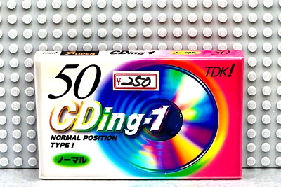 TDK  CDing I     50    VS III     TYPE I    CASSETTE TAPE (1)  (SEALED)