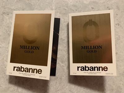Set of 2 Rabanne Million Gold eau de parfum intense samples (1.5 ml each)