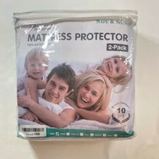 Mattress Pads 2 Pack Twin Deep Pockets Waterproof White New in Packaging
