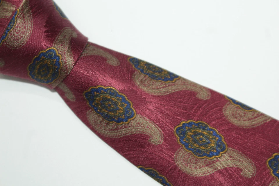 Corbata de seda R.H.FOSTER hecha en Italia F73034 Foto 3 de 4