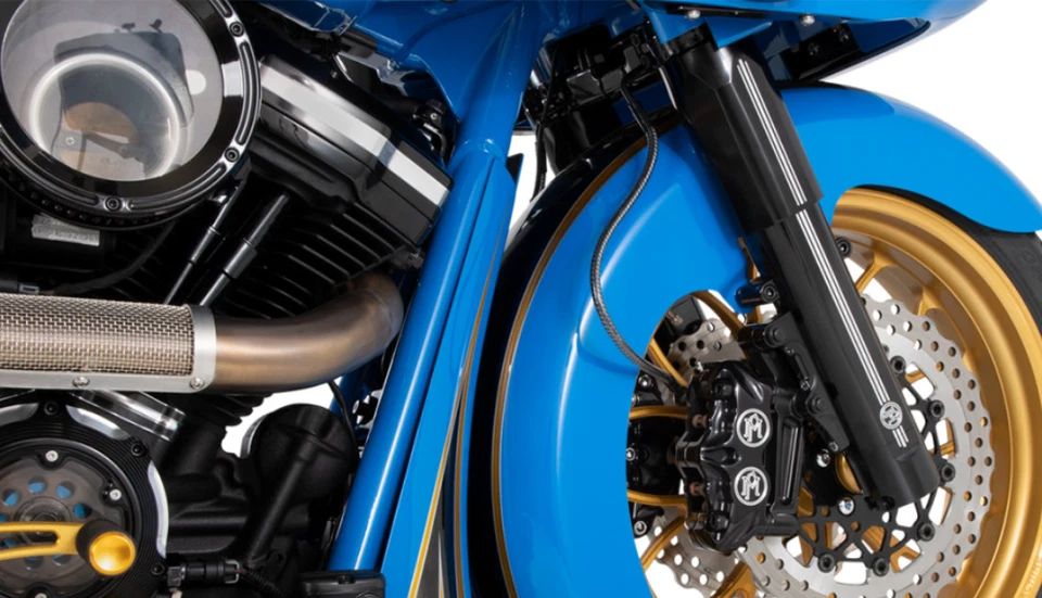 Guardabarros delantero Fat Tire 18" Rapper, Harley Touring 2014-2023 Foto 4 de 4