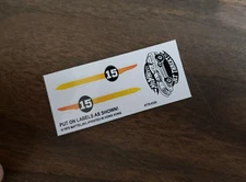 Hot Wheels Jet Threat Redline DIE CUT Reproduction Stickers