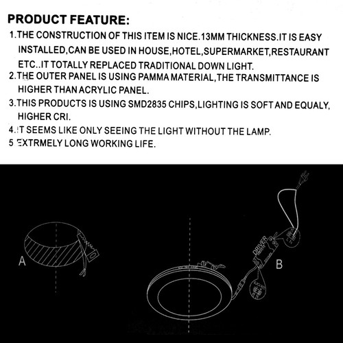 12W 18W 24W LED Recessed Ceiling Lights Panel Down Lights Bulb Slim Lamp Fixture - Picture 12 of 30