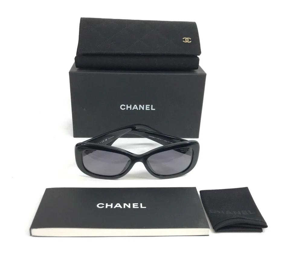 Gafas de sol Chanel 5468-B-A c.622/T8 negras ajuste asiático con lentes polarizadas grises Foto 2 de 4