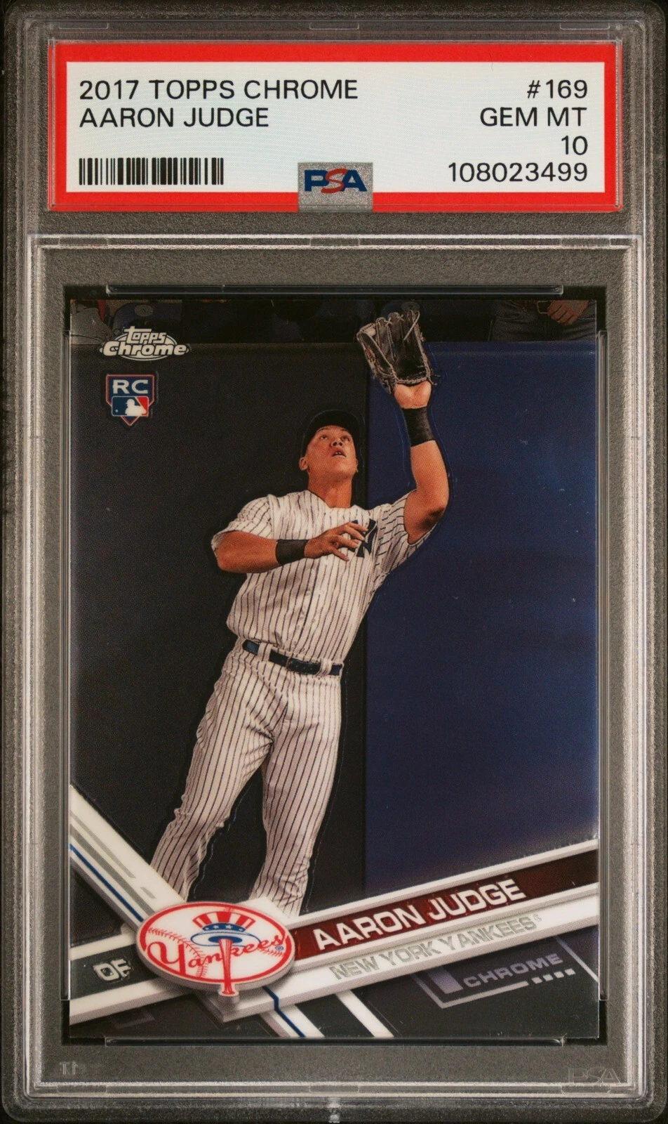 Deal for Aaron Judge 2017 Topps Chrome #169 Rookie Card RC PSA 10 GEM MINT Yankees
