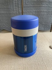 Thermos FUNtainer Vacuum Insulated Stainless Steel Food Jar  10 oz Blue Spoon
