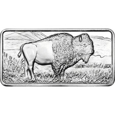 10 oz. Highland Mint Silver Bar - Buffalo Design .999 Fine 76.68 per troy oz