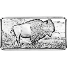 10 oz. Highland Mint Silver Bar - Buffalo Design .999 Fine