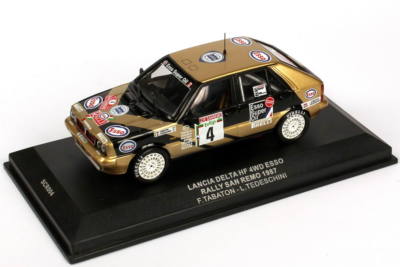 ミニカー IXO Lancia Delta HF Rally San Remo 1987 Lancia Delta HF 4WD #4 Esso Rally San Remo 1987 Tabaton Tedeschini