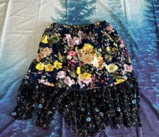 YELLOW FLOWER HAWAIIAN PAU PA'U KAHIKO DRAWSTRING HULA SKIRT