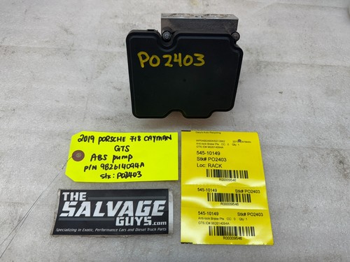 17-19 Porsche Boxster Cayman GTS 982 718 ABS Anti- Verrou Frein Module - Photo 1 sur 10