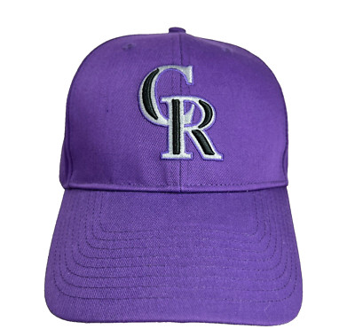 Colorado Rockies Baseball Hat Cap Adjustable Embroidered Purple Silver Black New Era Men main image 3