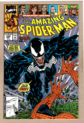 AMAZING SPIDER-MAN #332 NM- classic VENOM long tongue & drool