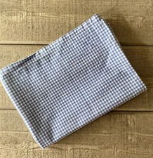 Pottery Barn PB Kids Valance Blue Check Gingham