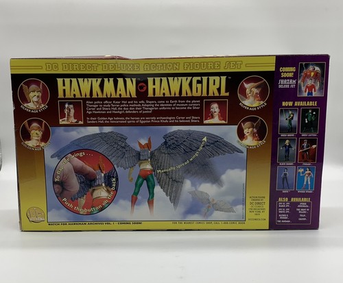 DC Direct Hawkman & Hawkgirl Deluxe 6 Inch Action Figure Set 2000 - Picture 2 of 6