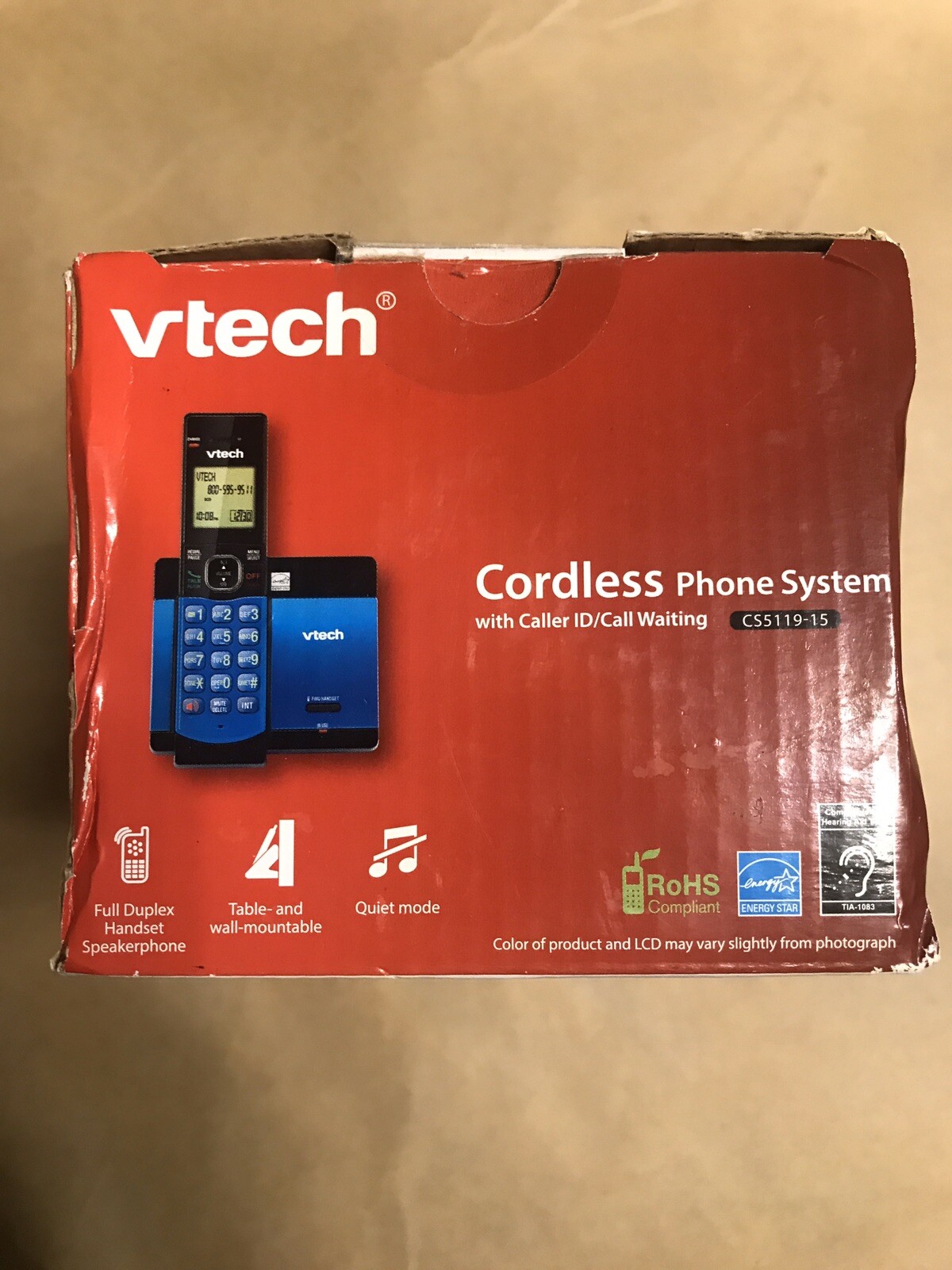VTech DECT 6.0 Cordless Phone System Blue CS511915 BRAND NEW & SEALED eBay