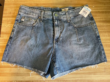 AG ADRIANO GOLDSCHMIED DARTED HAILEY EX BOYFRIEND SHORTS WOMENS SIZE 28 NWOT