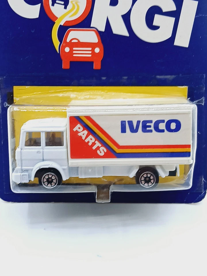 Vintage 1985 Corgi Jr.  Diecast Iveco Parts Delivery Truck  1/64  MOC NIP - Image 2 of 4