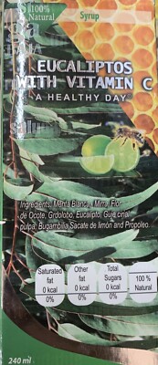 Jarabe De Eucalip Con Vitamina C Menta Blanca Mirra Eucalipto Propoleo Bugambili