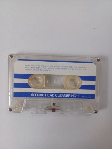 Vintage TDK Cassette HEAD CLEANER HC-1 Japan Excellent Genuine Free Ship - Picture 3 of 6