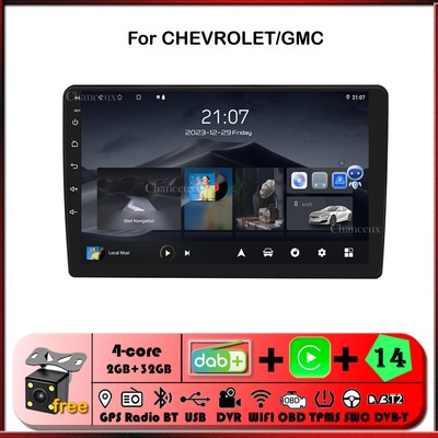 10''Android 14 Head Unit Radio GPS Nav Carplay For GMC Acadia Sierra Savana Yukon