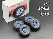118 Scale Western Cyclone 2 15 Wheels With Flexible Tires Classic Vintage