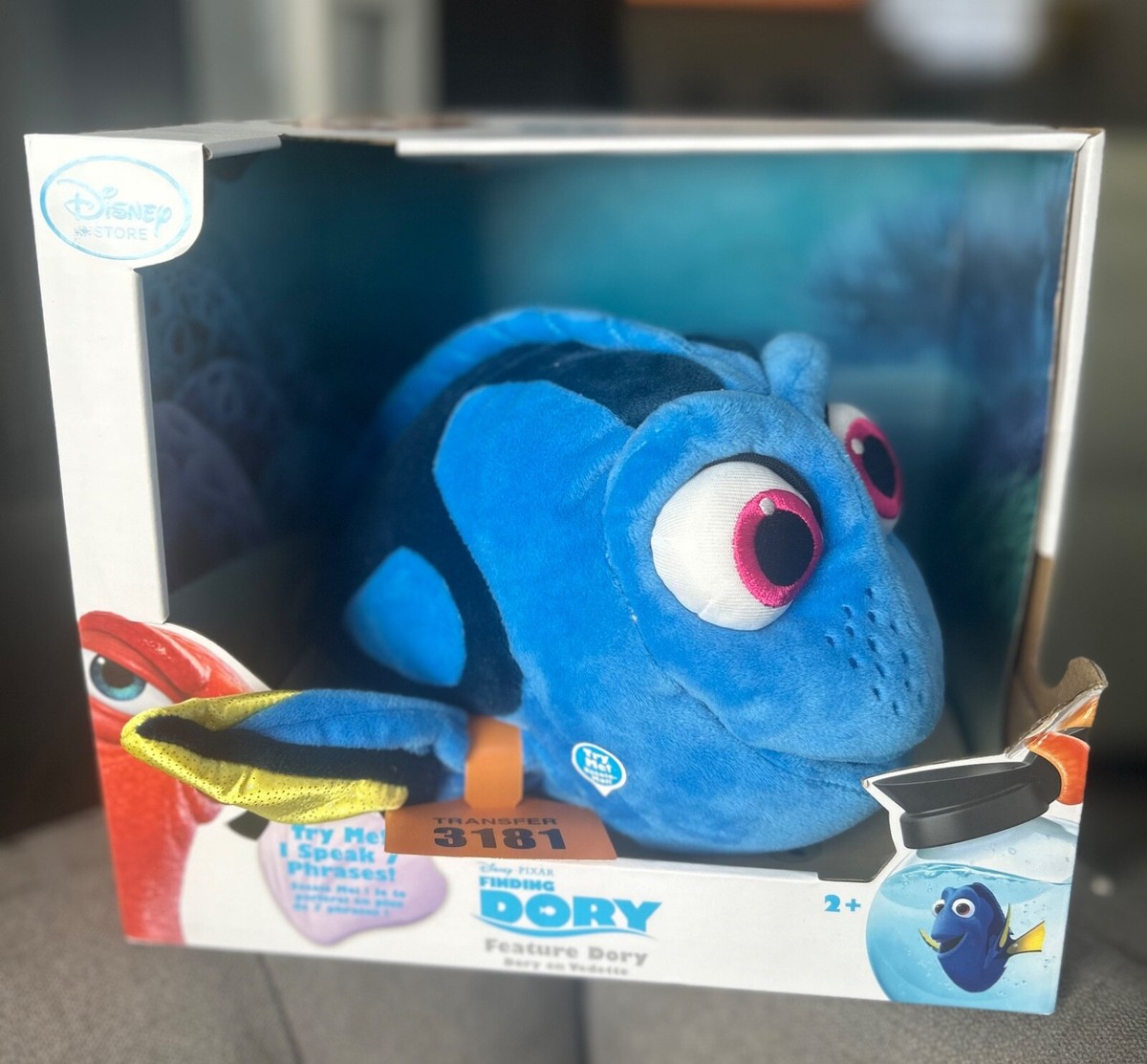 Disney Store PARKS Disney Pixar Finding Dory Dory Talking Plush New  phrase