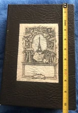 Unique Faux Book/Storage Box Secret Hiding Place;  Eiffel Tower Design