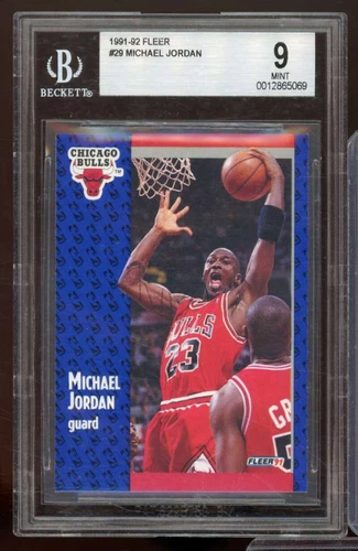 Michael Jordan Card 1991-92 Fleer #29 BGS 9
