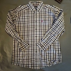 Ariat Pro Series Shirt Fitted Western Mens Plaid Long Sleeve Button Up XL