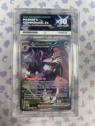 Ace Gem Mint 10 Marnie’s Grimmsnarl SIR 287/217 Ascended Heroes