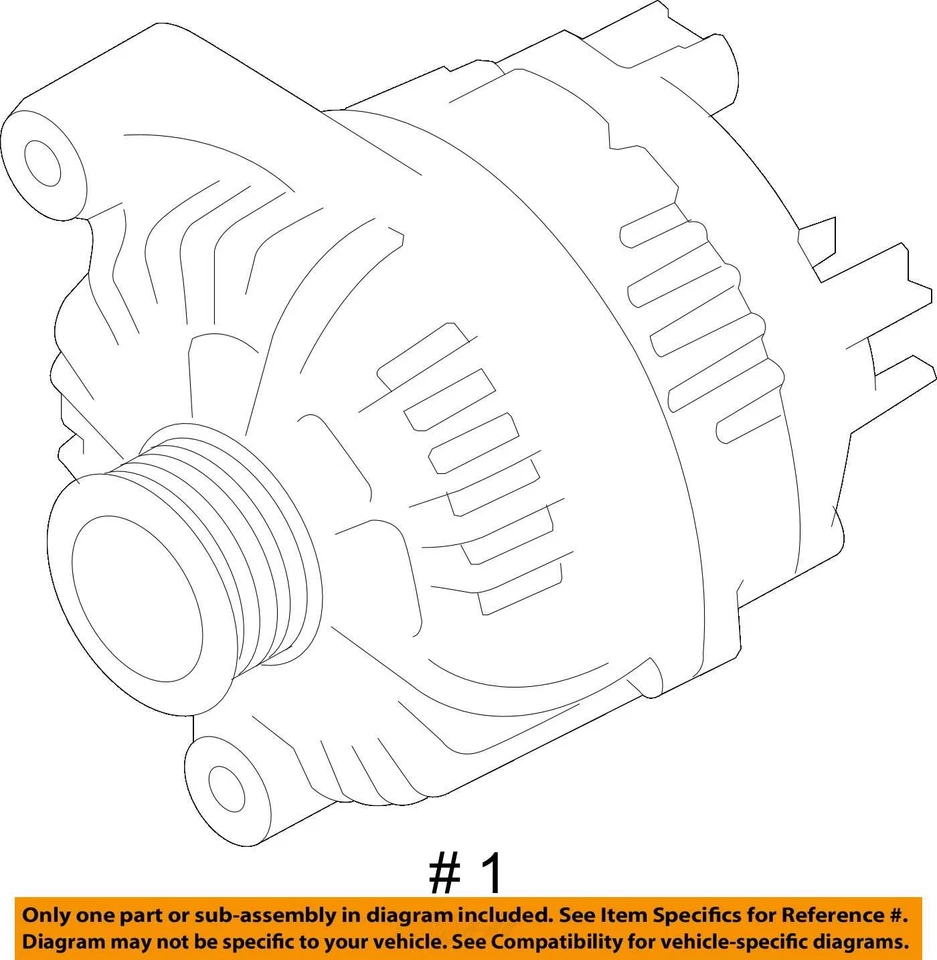 Alternator 35iX Fits 13-15 BMW X1 5254857 - Image 4 of 4