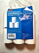 Thermal Paper Rolls  2 1/4" X 85'  6 Rolls ( 21266 ) Staples