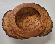 Handcrafted Birds Eye Maple Burl Bowl, A Decor Functional Art or Project Piece