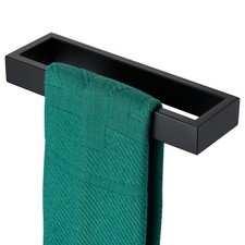 Towel Ring Matte Black Hand Towel Bar Holder 9-Inch Kitchen Rack Stainless St...