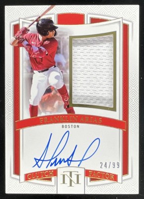 2025 National Treasures Clutch Factor Signatures #20 Franklin Arias Auto /99