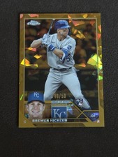 2023 Topps Chrome Update Series Sapphire Edition Gold /50 Brewer Hicklen