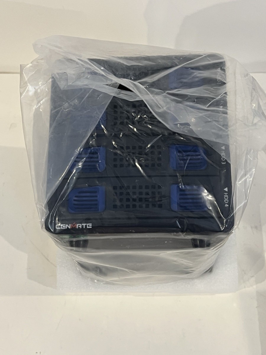 Cenmate 4 Bay DAS Hard Drive Enclosure Cooling 2.5/3.5 SATA HDD
