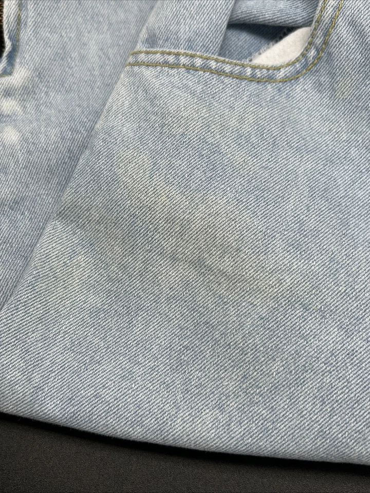 Винтажные джинсы Guess от Marciano для девочек 4 лодыжки на молнии легкие/белые выстиранные панк - Изображение 4 из 4