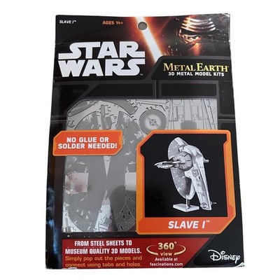 NEW Star Wars Boba Fett Metal Earth Slave I Steel Model Kit 3-D Laser Cut
