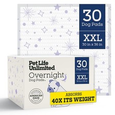 Overnight XXL Puppy Pads for Dogs, Potty Training Pee Pads, 30 Count, 30" x 3...