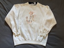 Vintage Tigger Crewneck Sweatshirt Mens XL White Winnie The Pooh Disney 90s