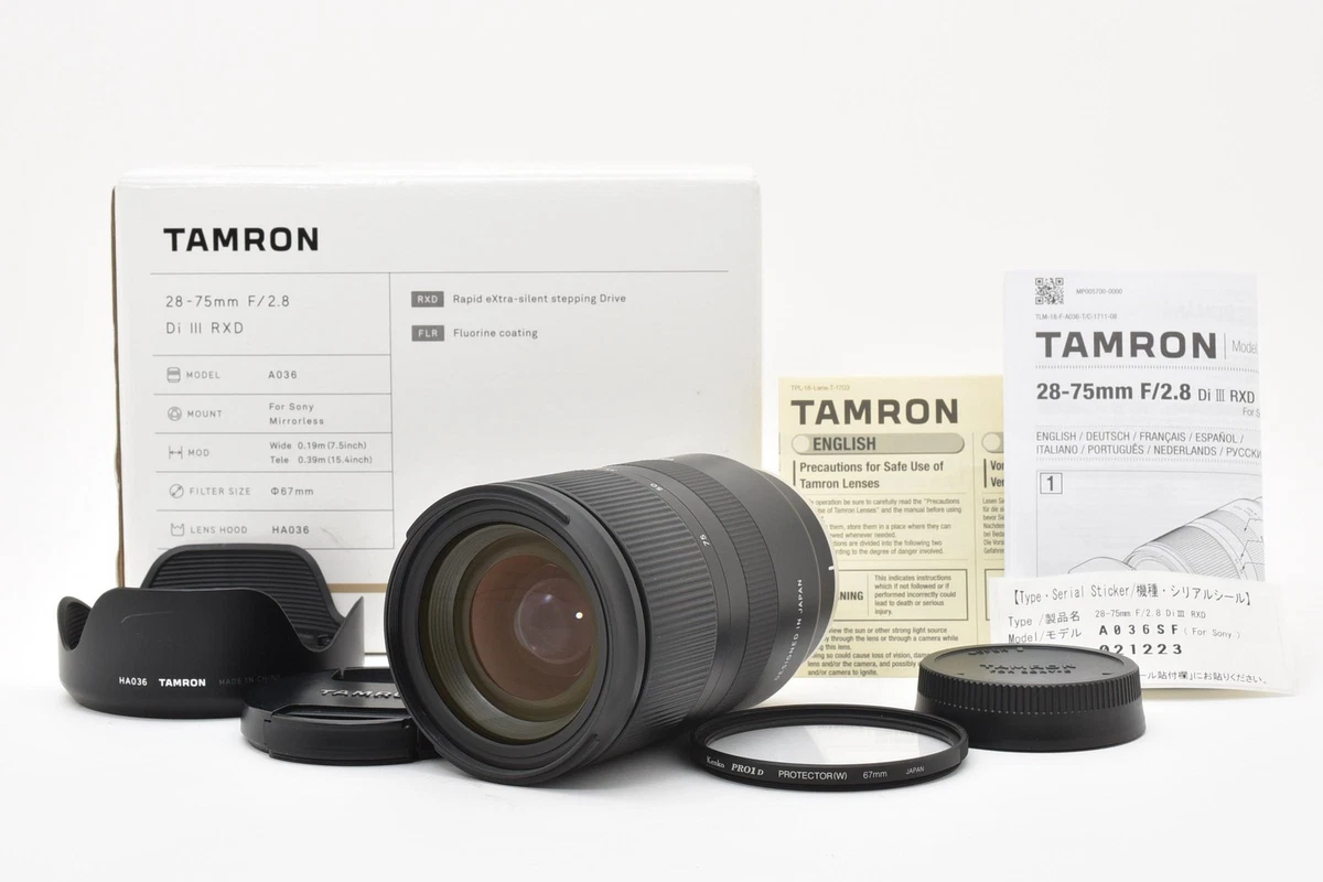 Las mejores ofertas en Tamron Lentes de Cámara Sony E-Mount 28
