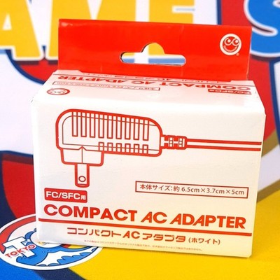 Compact AC Adapter for Famicom/Super FC/New FC/SFC Jr/PCE/MD1) [Input:AC100-240V